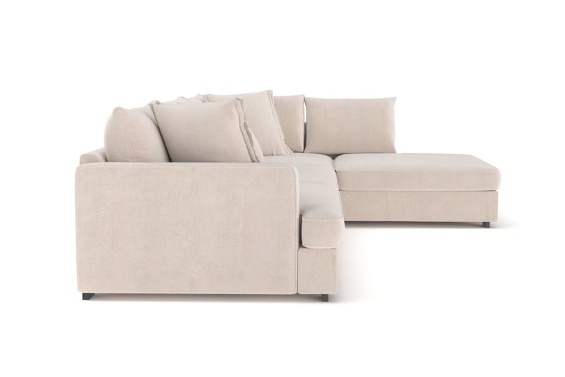 Rossita Lyx 4-sits Extra djup Soffa med Schäslong Höger - Beige Chenille - Möbler - Soffa - Divansoffor & schäslongsoffa