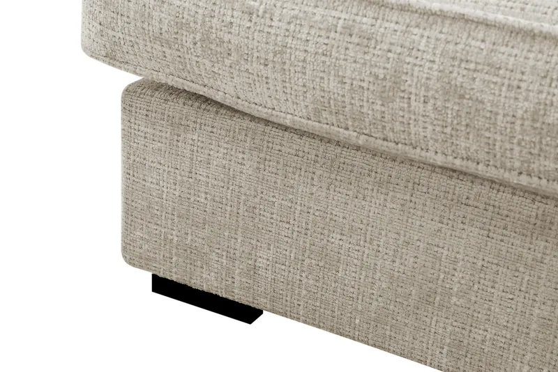 Rossita Lyx 4-sits Extra djup Soffa med Schäslong Höger - Beige Chenille - Möbler - Soffa - Divansoffor & schäslongsoffa