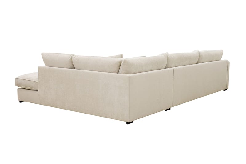 Rossita Lyx 4-sits Extra djup Soffa med Schäslong Höger - Beige Chenille - Möbler - Soffa - Divansoffor & schäslongsoffa