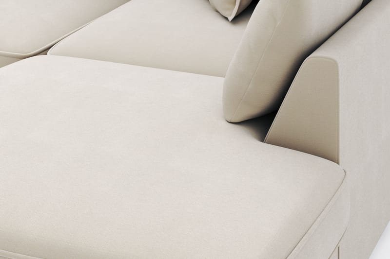 Rossita Lyx 4-sits Extra djup Soffa med Schäslong Höger - Beige Tyg - Möbler - Soffa - Divansoffor & schäslongsoffa