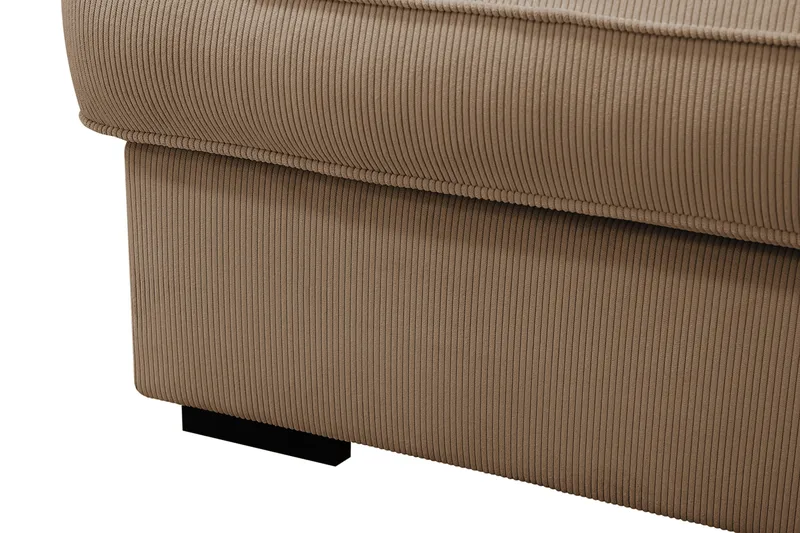 Rossita Lyx 4-sits Extra djup Soffa med Schäslong Höger - Brun Manchester - Möbler - Soffa - Divansoffor & schäslongsoffa