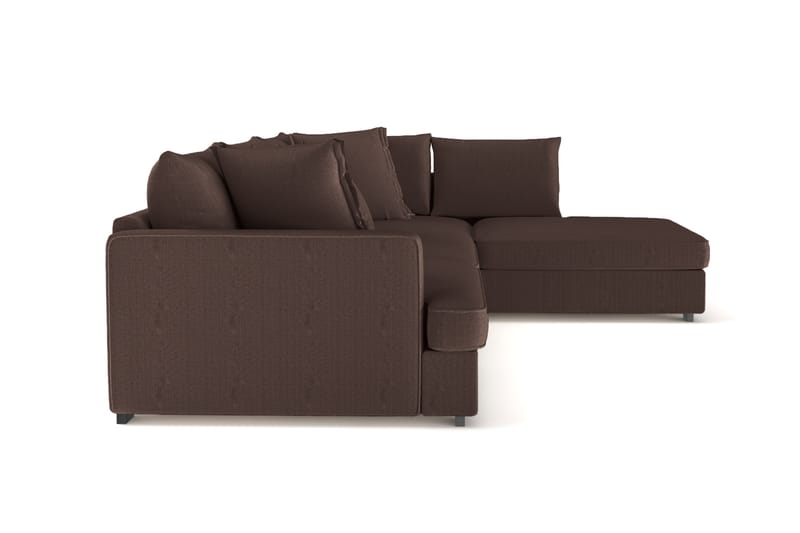 Rossita Lyx 4-sits Extra djup Soffa med Schäslong Höger - Brun Manchester - Möbler - Soffa - Divansoffor & schäslongsoffa