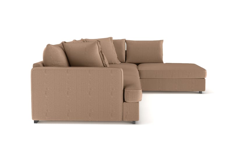 Rossita Lyx 4-sits Extra djup Soffa med Schäslong Höger - Brun Manchester - Möbler - Soffa - Divansoffor & schäslongsoffa