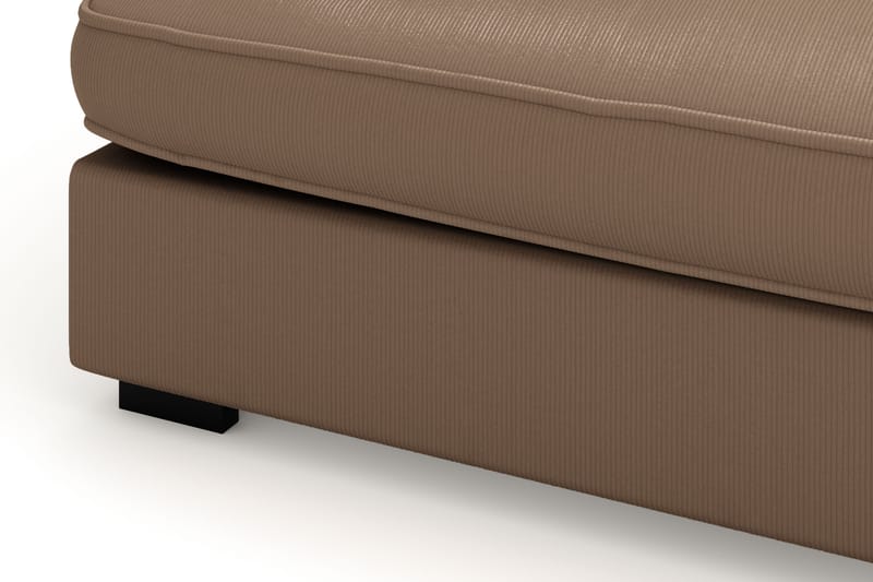 Rossita Lyx 4-sits Extra djup Soffa med Schäslong Höger - Brun Manchester - Möbler - Soffa - Divansoffor & schäslongsoffa