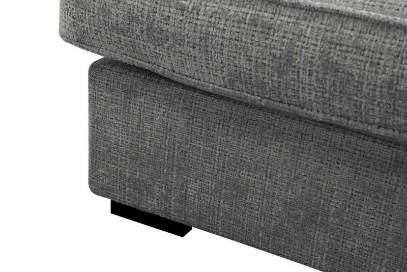 Rossita Lyx 4-sits Extra djup Soffa med Schäslong Höger - Grå Chenille - Möbler - Soffa - Divansoffor & schäslongsoffa