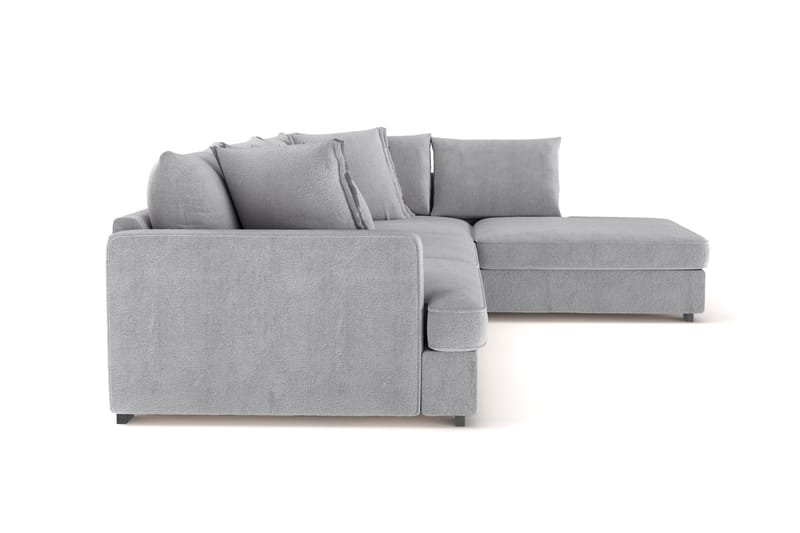 Rossita Lyx 4-sits Extra djup Soffa med Schäslong Höger - Grå Chenille - Möbler - Soffa - Divansoffor & schäslongsoffa