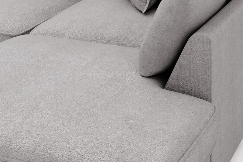 Rossita Lyx 4-sits Extra djup Soffa med Schäslong Höger - Grå Chenille - Möbler - Soffa - Divansoffor & schäslongsoffa