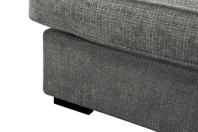 Rossita Lyx 4-sits Extra djup Soffa med Schäslong Höger - Grå Chenille - Möbler - Soffa - Divansoffor & schäslongsoffa