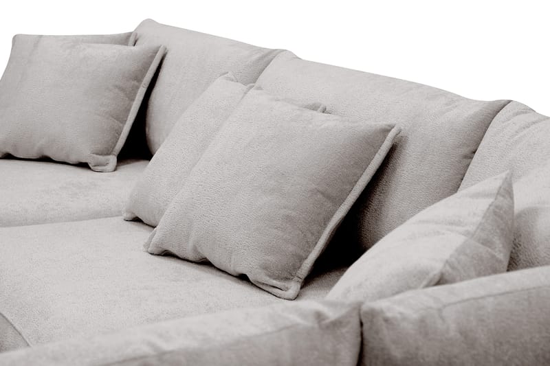 Rossita Lyx 4-sits Extra djup Soffa med Schäslong Höger - Grå/Brun Chenille - Möbler - Soffa - Divansoffor & schäslongsoffa