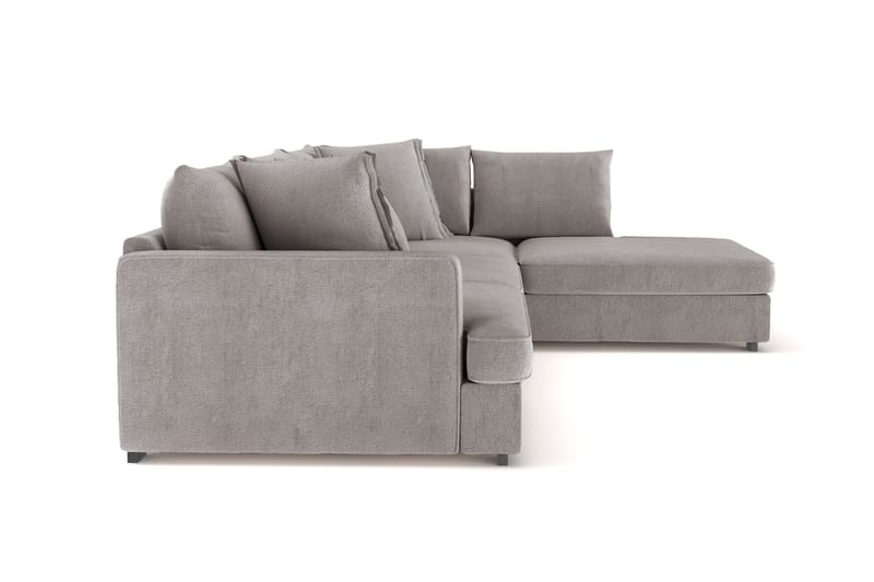 Rossita Lyx 4-sits Extra djup Soffa med Schäslong Höger - Grå/Brun Chenille - Möbler - Soffa - Divansoffor & schäslongsoffa