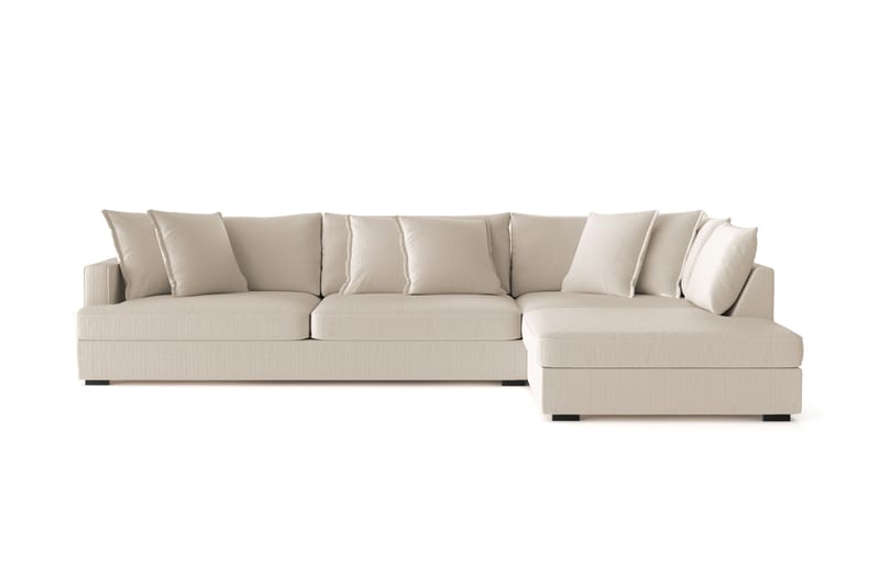 Rossita Lyx 4-sits Extra djup Soffa med Schäslong Höger - Greige Manchester - Möbler - Soffa - Divansoffor & schäslongsoffa
