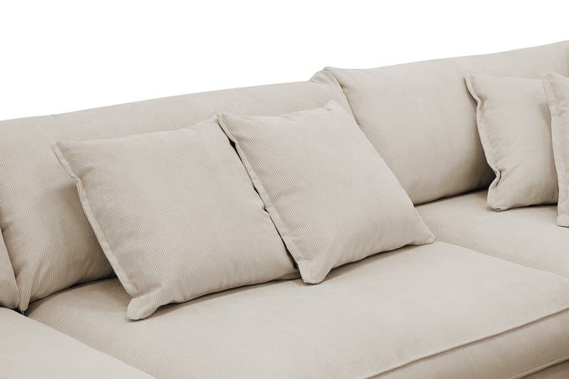 Rossita Lyx 4-sits Extra djup Soffa med Schäslong Höger - Greige Manchester - Möbler - Soffa - Divansoffor & schäslongsoffa