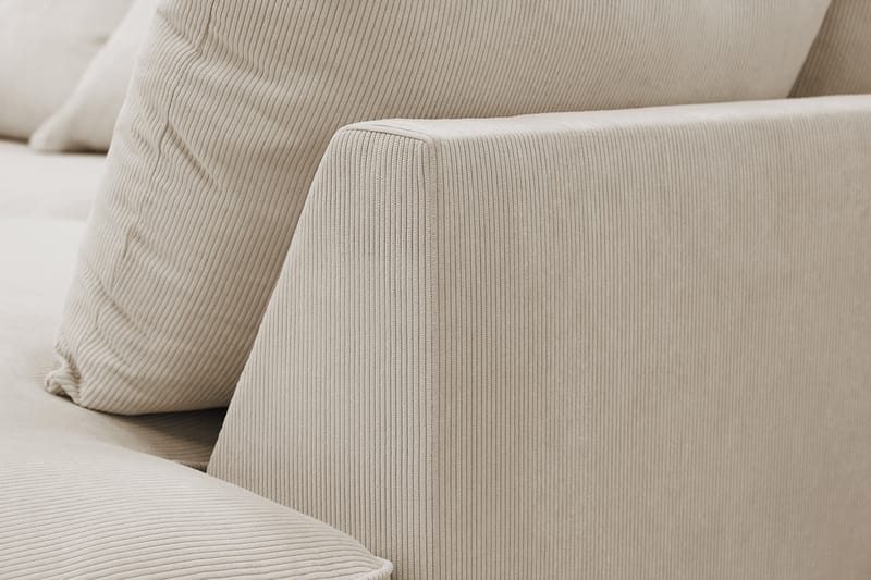 Rossita Lyx 4-sits Extra djup Soffa med Schäslong Höger - Greige Manchester - Möbler - Soffa - Divansoffor & schäslongsoffa