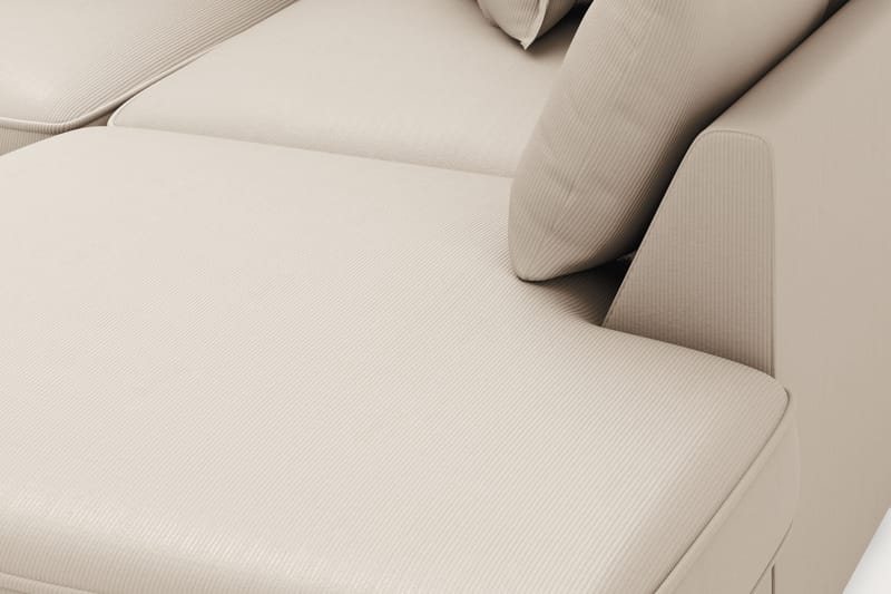 Rossita Lyx 4-sits Extra djup Soffa med Schäslong Höger - Greige Manchester - Möbler - Soffa - Divansoffor & schäslongsoffa