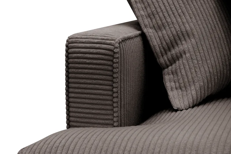 Rossita Lyx 4-sits Extra djup Soffa med Schäslong Höger - Mörkgrå Manchester - Möbler - Soffa - Divansoffor & schäslongsoffa