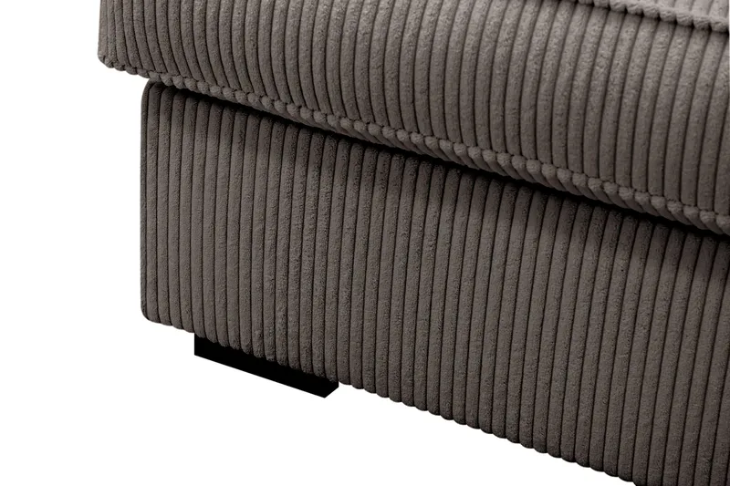 Rossita Lyx 4-sits Extra djup Soffa med Schäslong Höger - Mörkgrå Manchester - Möbler - Soffa - Divansoffor & schäslongsoffa