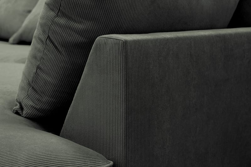 Rossita Lyx 4-sits Extra djup Soffa med Schäslong Höger - Mörkgrön Manchester - Möbler - Soffa - Divansoffor & schäslongsoffa