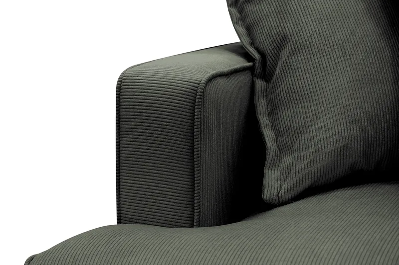 Rossita Lyx 4-sits Extra djup Soffa med Schäslong Höger - Mörkgrön Manchester - Möbler - Soffa - Divansoffor & schäslongsoffa