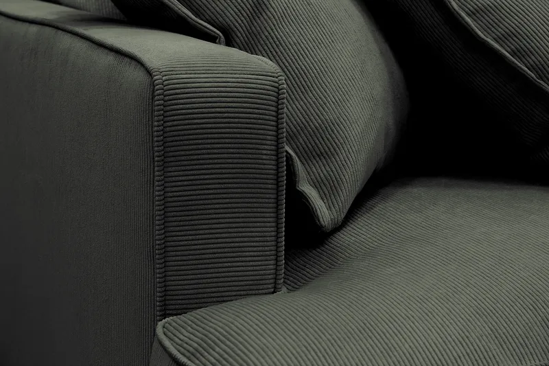 Rossita Lyx 4-sits Extra djup Soffa med Schäslong Höger - Mörkgrön Manchester - Möbler - Soffa - Divansoffor & schäslongsoffa