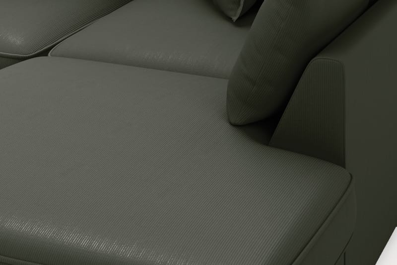 Rossita Lyx 4-sits Extra djup Soffa med Schäslong Höger - Mörkgrön Manchester - Möbler - Soffa - Divansoffor & schäslongsoffa