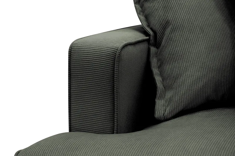 Rossita Lyx 4-sits Extra djup Soffa med Schäslong Höger - Mörkgrön Manchester - Möbler - Soffa - Divansoffor & schäslongsoffa