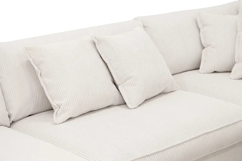 Rossita Lyx 4-sits Extra djup Soffa med Schäslong Höger - Offwhite Manchester - Möbler - Soffa - Divansoffor & schäslongsoffa
