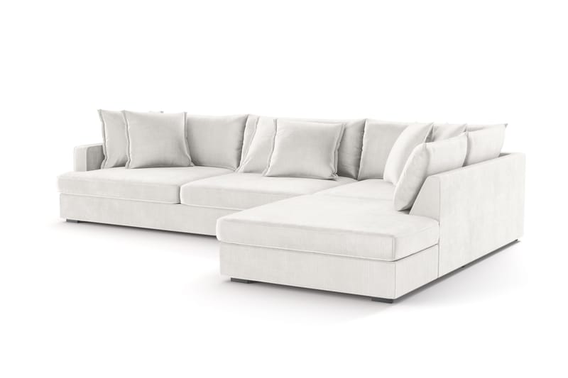 Rossita Lyx 4-sits Extra djup Soffa med Schäslong Höger - Offwhite Manchester - Möbler - Soffa - Divansoffor & schäslongsoffa