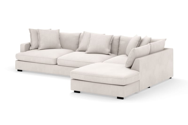 Rossita Lyx 4-sits Extra djup Soffa med Schäslong Höger - Offwhite Manchester - Möbler - Soffa - Divansoffor & schäslongsoffa