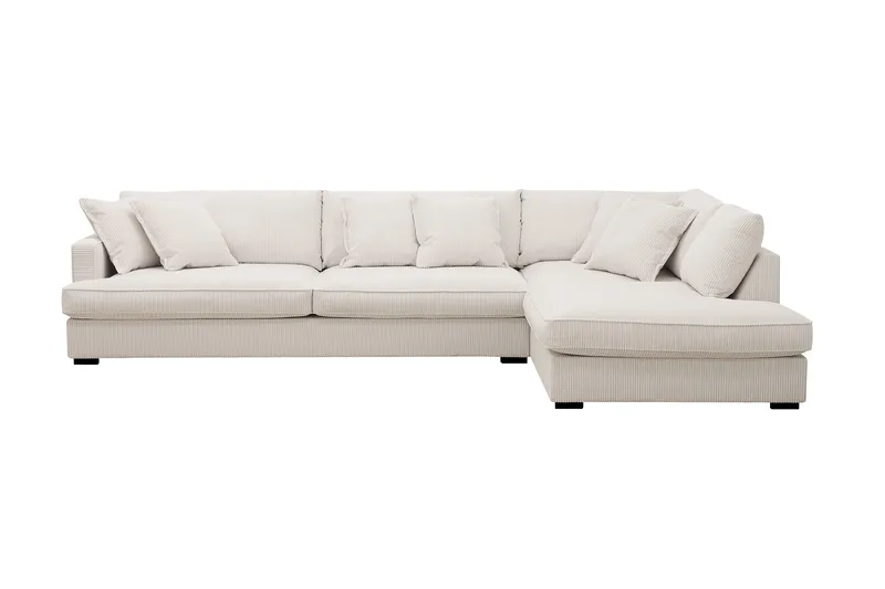 Rossita Lyx 4-sits Extra djup Soffa med Schäslong Höger - Offwhite Manchester - Möbler - Soffa - Divansoffor & schäslongsoffa
