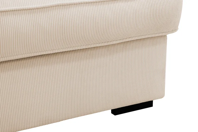 Rossita Lyx 4-sits Extra djup Soffa med Schäslong Vänster - Beige Manchester - Möbler - Soffa - Divansoffor & schäslongsoffa
