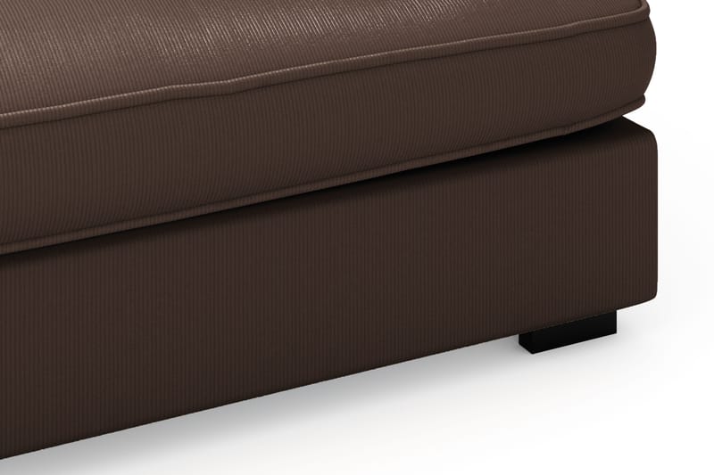 Rossita Lyx 4-sits Extra djup Soffa med Schäslong Vänster - Brun Manchester - Möbler - Soffa - Divansoffor & schäslongsoffa