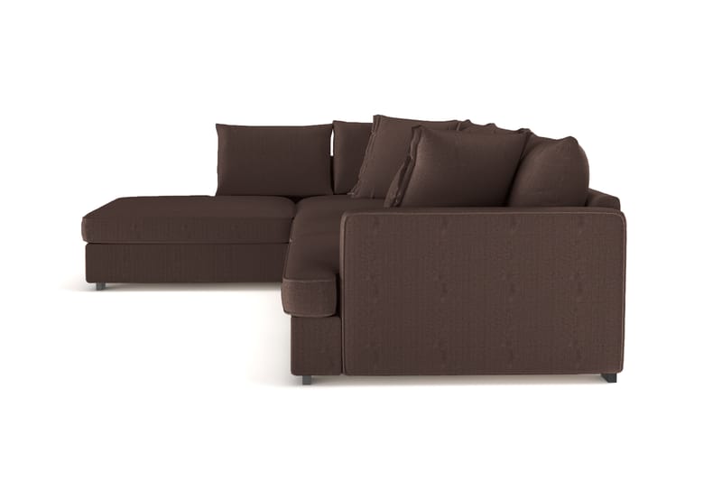 Rossita Lyx 4-sits Extra djup Soffa med Schäslong Vänster - Brun Manchester - Möbler - Soffa - Divansoffor & schäslongsoffa