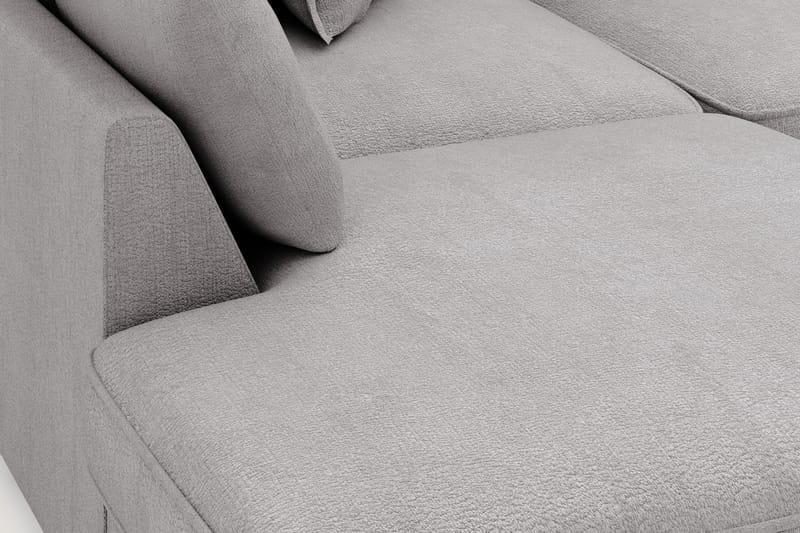 Rossita Lyx 4-sits Extra djup Soffa med Schäslong Vänster - Grå Chenille - Möbler - Soffa - Divansoffor & schäslongsoffa