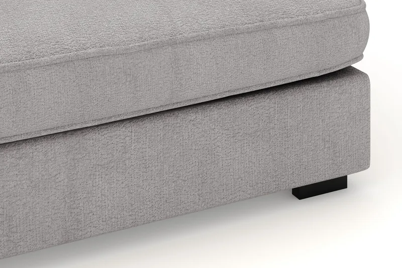 Rossita Lyx 4-sits Extra djup Soffa med Schäslong Vänster - Grå Chenille - Möbler - Soffa - Divansoffor & schäslongsoffa