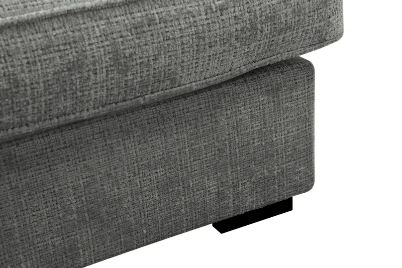 Rossita Lyx 4-sits Extra djup Soffa med Schäslong Vänster - Grå Chenille - Möbler - Soffa - Divansoffor & schäslongsoffa