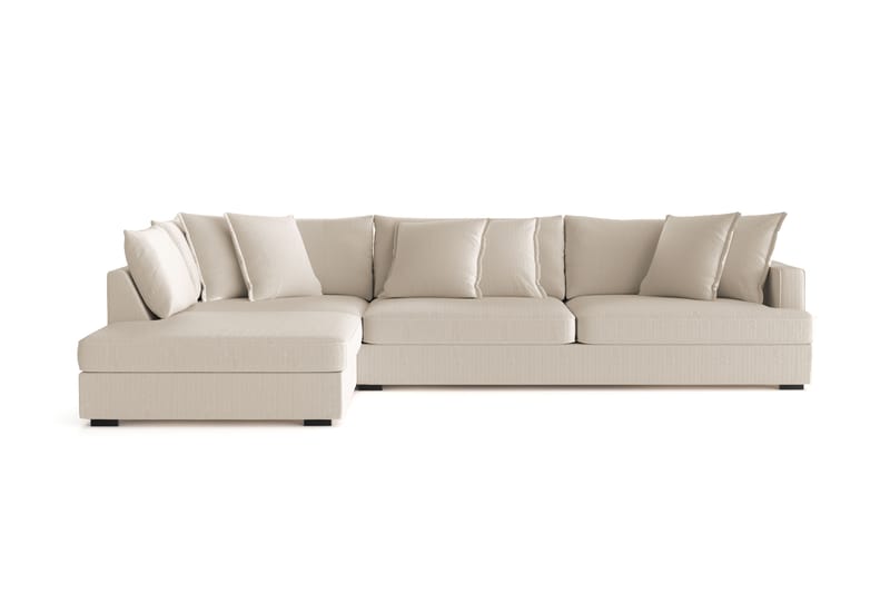 Rossita Lyx 4-sits Extra djup Soffa med Schäslong Vänster - Grå Manchester - Möbler - Soffa - Divansoffor & schäslongsoffa