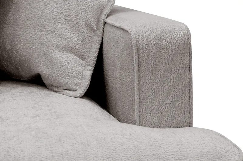 Rossita Lyx 4-sits Extra djup Soffa med Schäslong Vänster - Grå/Brun Chenille - Möbler - Soffa - Divansoffor & schäslongsoffa