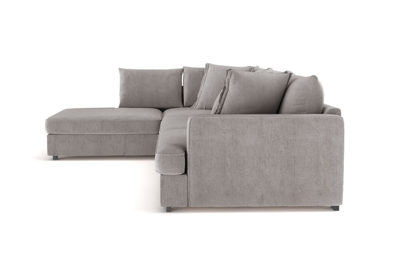 Rossita Lyx 4-sits Extra djup Soffa med Schäslong Vänster - Grå/Brun Chenille - Möbler - Soffa - Divansoffor & schäslongsoffa