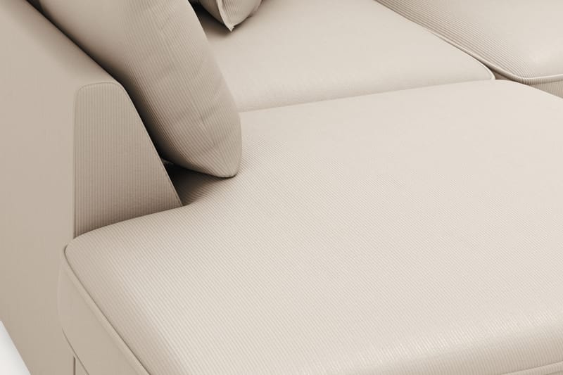 Rossita Lyx 4-sits Extra djup Soffa med Schäslong Vänster - Greige Manchester - Möbler - Soffa - Divansoffor & schäslongsoffa