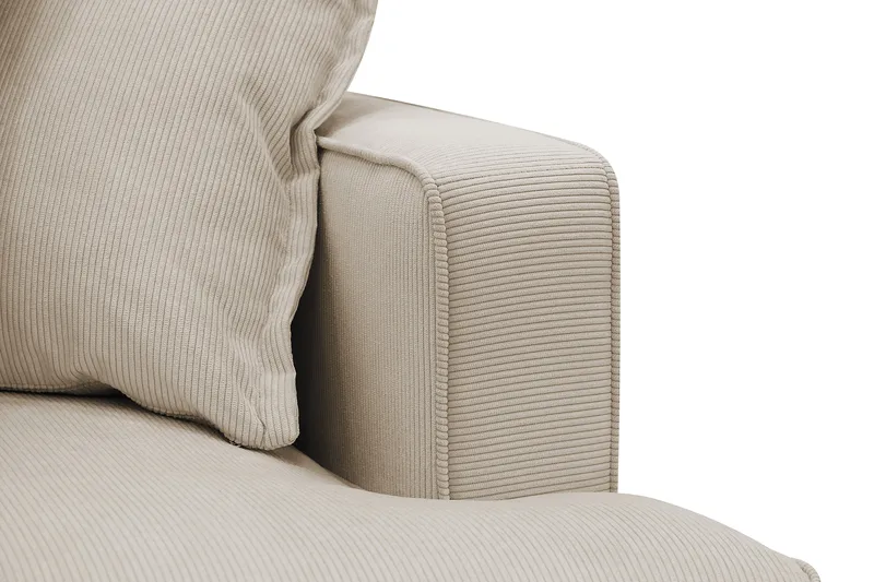 Rossita Lyx 4-sits Extra djup Soffa med Schäslong Vänster - Greige Manchester - Möbler - Soffa - Divansoffor & schäslongsoffa