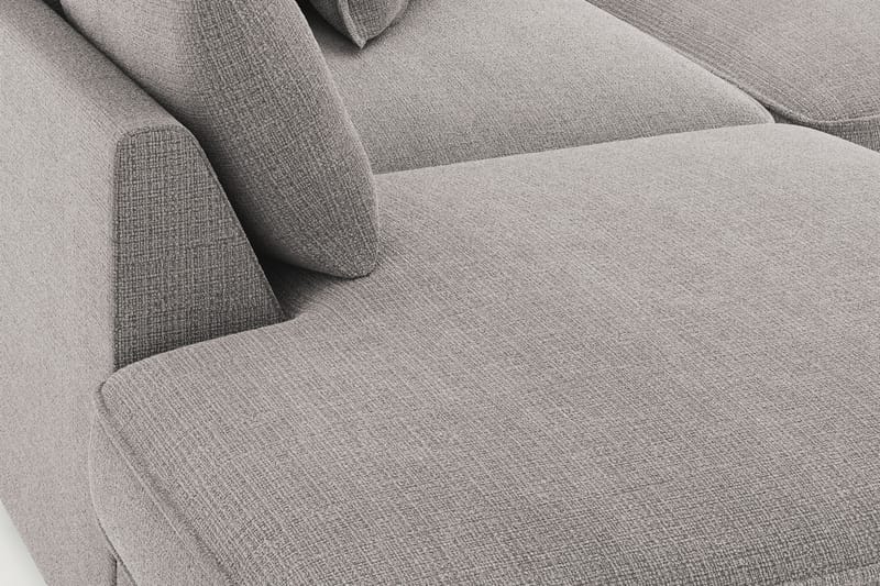 Rossita Lyx 4-sits Extra djup Soffa med Schäslong Vänster - Ljusgrå Chenille - Möbler - Soffa - Divansoffor & schäslongsoffa
