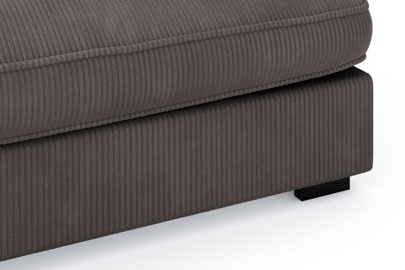 Rossita Lyx 4-sits Extra djup Soffa med Schäslong Vänster - Mörkgrå Manchester - Möbler - Soffa - Divansoffor & schäslongsoffa