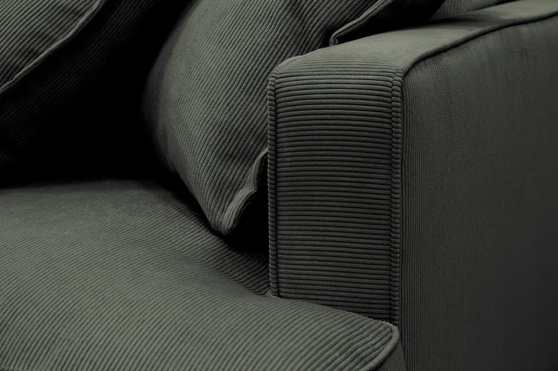 Rossita Lyx 4-sits Extra djup Soffa med Schäslong Vänster - Mörkgrön Manchester - Möbler - Soffa - Divansoffor & schäslongsoffa