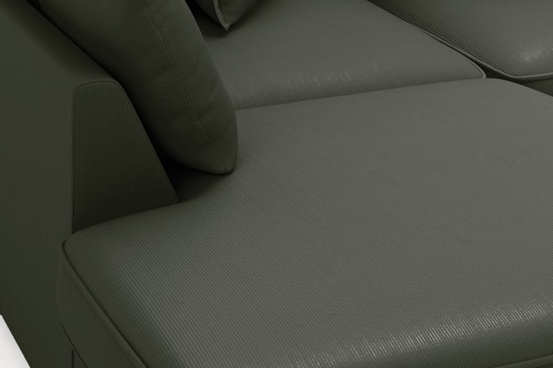 Rossita Lyx 4-sits Extra djup Soffa med Schäslong Vänster - Mörkgrön Manchester - Möbler - Soffa - Divansoffor & schäslongsoffa