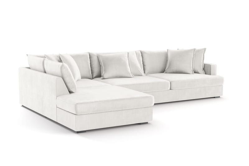 Rossita Lyx 4-sits Extra djup Soffa med Schäslong Vänster - Offwhite Manchester - Möbler - Soffa - Divansoffor & schäslongsoffa