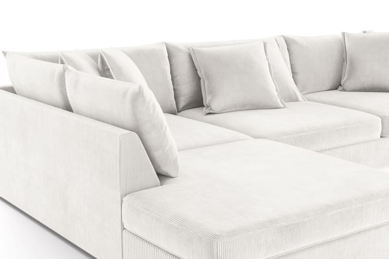 Rossita Lyx 4-sits Extra djup Soffa med Schäslong Vänster - Offwhite Manchester - Möbler - Soffa - Divansoffor & schäslongsoffa