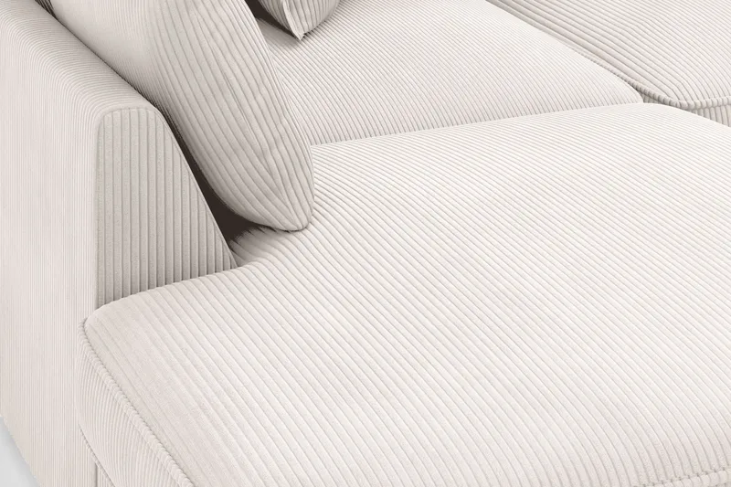 Rossita Lyx 4-sits Extra djup Soffa med Schäslong Vänster - Offwhite Manchester - Möbler - Soffa - Divansoffor & schäslongsoffa