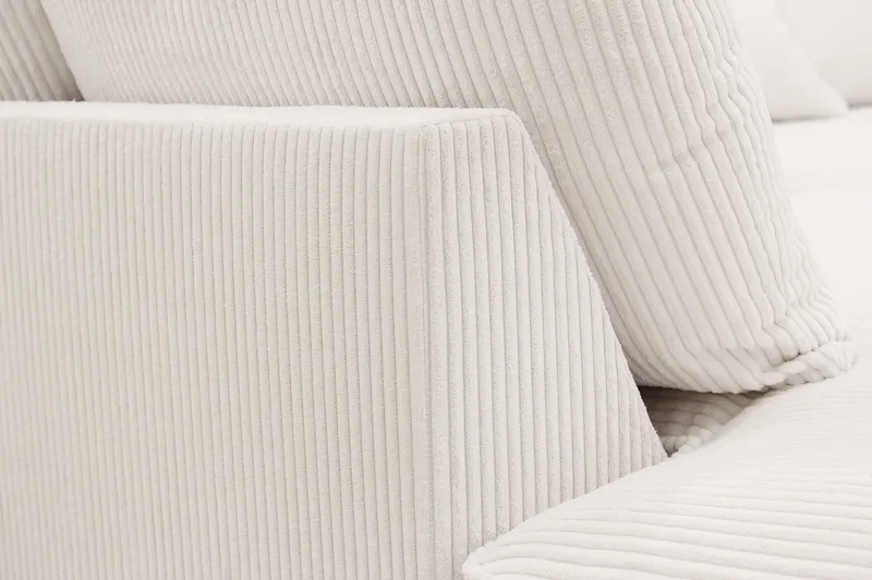 Rossita Lyx 4-sits Extra djup Soffa med Schäslong Vänster - Offwhite Manchester - Möbler - Soffa - Divansoffor & schäslongsoffa