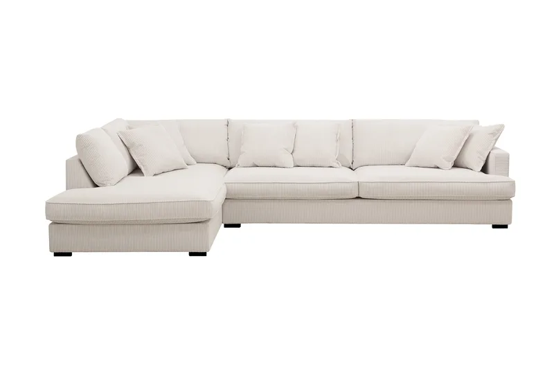 Rossita Lyx 4-sits Extra djup Soffa med Schäslong Vänster - Offwhite Manchester - Möbler - Soffa - Divansoffor & schäslongsoffa