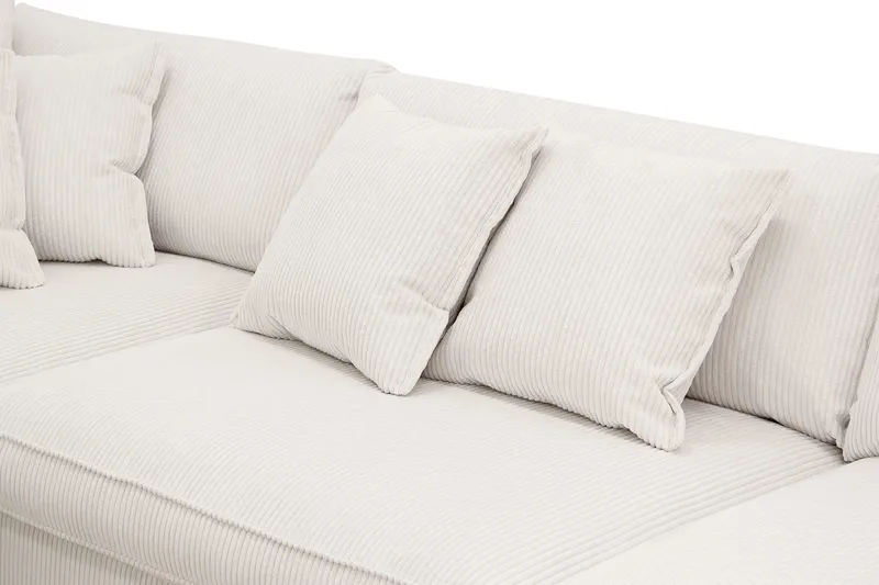 Rossita Lyx 4-sits Extra djup Soffa med Schäslong Vänster - Offwhite Manchester - Möbler - Soffa - Divansoffor & schäslongsoffa